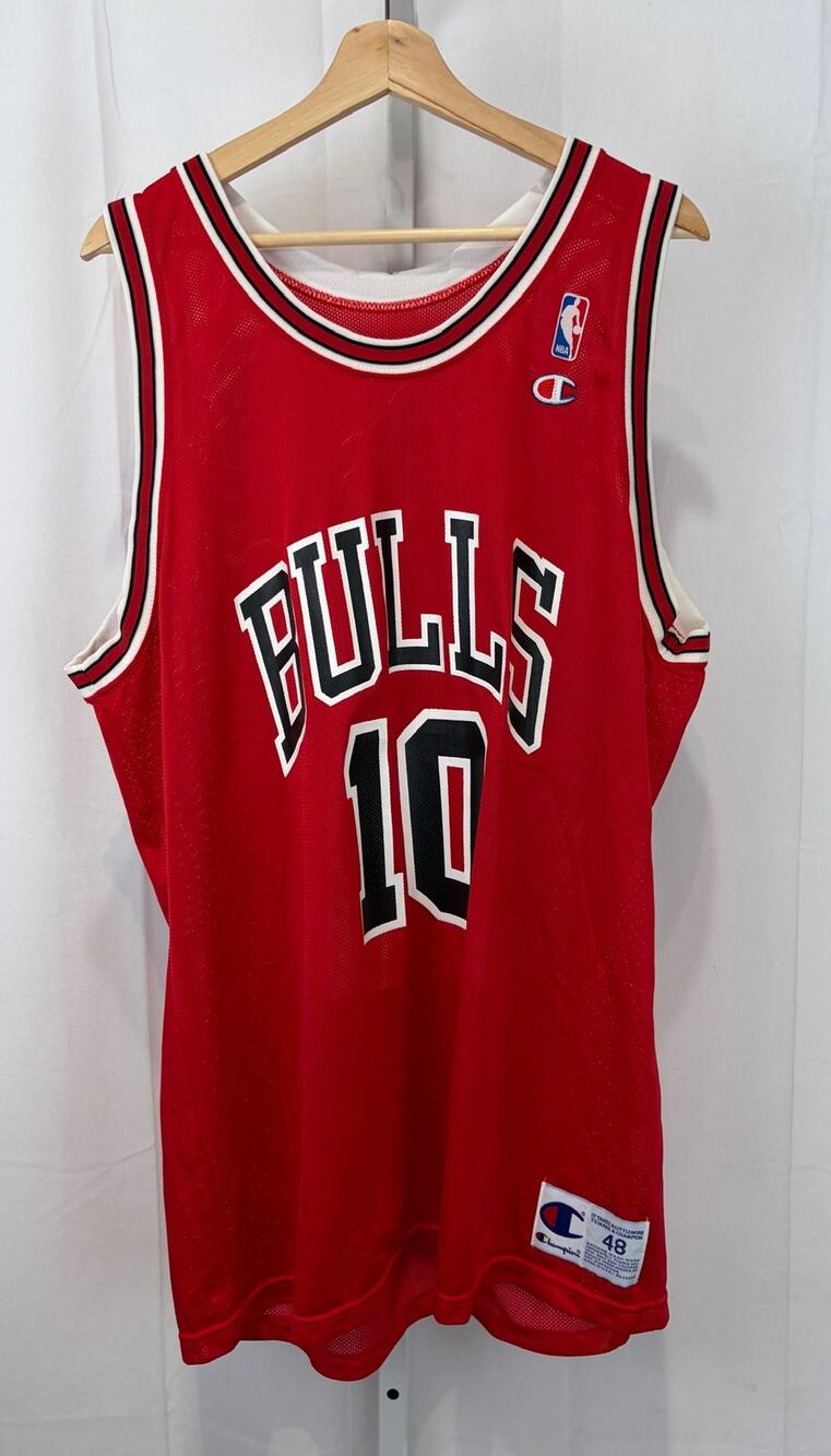 VTG CHAMPION 1990s Chicago Bulls NBA Jersey BJ Armstrong 10 Red Size 48
